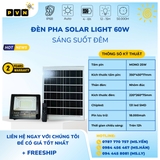 ĐÈN PHA NĂNG LƯỢNG MẶT TRỜI 60W