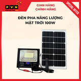 Đèn pha năng lượng mặt trời 100w - Sáng suốt đêm