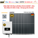 10.44KWP Điện Mặt Trời Hòa Lưới Bám Tải – Hóa Đơn Điện Từ 3 đến 5 triệu -  Sử dụng trên 30 năm