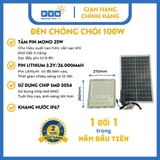 ĐÈN CHỐNG CHÓI NLMT PVN 100W