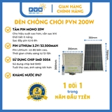 ĐÈN CHỐNG CHÓI NLMT PVN 200W