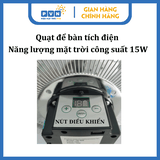 Quạt để bàn tích điện năng lượng mặt trời PVN