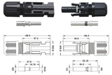 Đấu nối MC4 pin mặt trời 1000V – MC4