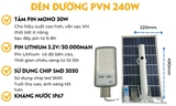 Đèn đường NLMT PVN 240w PVN240P1