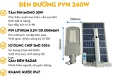 Đèn đường NLMT PVN 240w PVN240P3