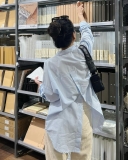 SƠMI KẺ XANH LƯNG KIỂU