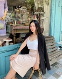 SATIN SKIRT