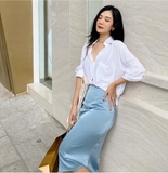 SATIN SKIRT