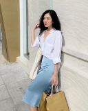SATIN SKIRT