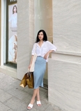 SATIN SKIRT
