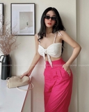 LINEN PANTS (PINK)