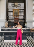 LINEN PANTS (PINK)