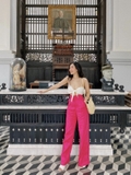 LINEN PANTS (PINK)