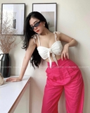 LINEN PANTS (PINK)