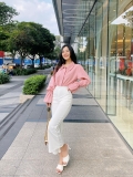 QUẦN LOE THUN TRẮNG