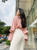 QUẦN LOE THUN TRẮNG