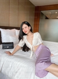 SATIN SKIRT