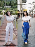 LINEN WRAP PANTS