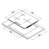 Bếp từ ba vùng nấu Hubscher IHC-6268.HP