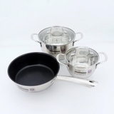 Bộ nồi chảo Inox 5 lớp Mutosi MC-D53