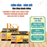 Xúc xích Ponnie nhân phô mai Tiệt Trùng Ăn liền 10 cây x hộp x 58g