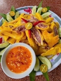 Gà ủ muối thái nguyên 68 nguyên con có đầu có chân