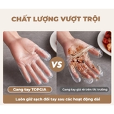Găng tay đa dụng Bịch lớn 300 cái TPE TOPGIA tặng móc treo