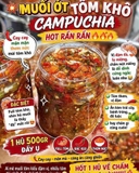 Muối ớt Tôm Khô Campuchia hủ 500g