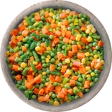 Rau Củ Hỗn Hợp Cắt Sẵn túi mau xanh - Túi 1Kg