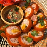 JAMBON TRỨNG MUỐI ( chả da cam ) đòn 500g