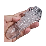 Bao Cao Su Gai Crystal Silicon 3-in-1 Tăng Kích Thích
