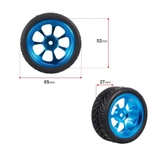 Bánh Xe Robot Trục Lục Giác 65mm