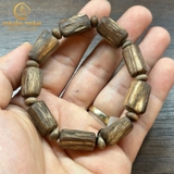 Vòng tay trầm hương thô banh Thái - Chuẩn Trầm