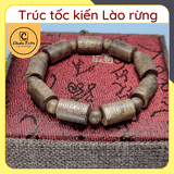 Vòng tay thời trang trầm hương tự nhiên Lào rừng dạng trúc Chuẩn Trầm, vòng tay trầm tự nhiên 100%