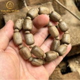 Vòng tay trầm hương banh đỏ kiểu thô - Chuẩn Trầm