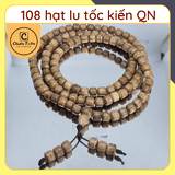 Vòng Tay Trầm Hương 108 Hạt tốc kiến Quảng Nam tự nhiên CHUẨN TRẦM - dạng lu, trầm hương tự nhiên cao cấp