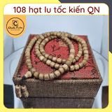Vòng Tay Trầm Hương 108 Hạt tốc kiến Quảng Nam tự nhiên CHUẨN TRẦM - dạng lu, trầm hương tự nhiên cao cấp