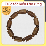 Vòng tay thời trang trầm hương tự nhiên Lào rừng dạng trúc Chuẩn Trầm, vòng tay trầm tự nhiên 100%