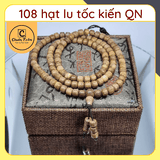 Vòng Tay Trầm Hương 108 Hạt tốc kiến Quảng Nam tự nhiên CHUẨN TRẦM - dạng lu, trầm hương tự nhiên cao cấp