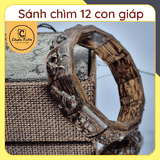 Vòng Tay Trầm Hương Sánh chìm 12 con giáp Chuẩn Trầm