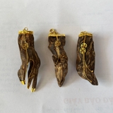 Mặt dây chuyền cận chìm bì kẹp tiên phước mùi ngọt sữa béo bọc vàng - Chuẩn Trầm