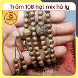 Vòng Tay Trầm Hương 108 hạt Chuẩn Trầm, vòng tay 108 hạt trầm tốc mix nhiều loại