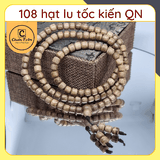 Vòng Tay Trầm Hương 108 Hạt tốc kiến Quảng Nam tự nhiên CHUẨN TRẦM - dạng lu, trầm hương tự nhiên cao cấp