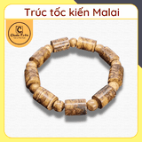 Vòng Tay Trầm Hương Trúc Tốc kiến Mailai tự nhiên Chuẩn Trầm