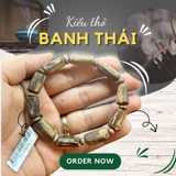 Vòng tay trầm hương thô banh Thái - Chuẩn Trầm