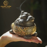 Lư xông trầm cao cấp long quy kim tiền - chuẩn trầm