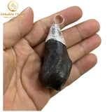 Mặt dây chuyền trầm thẩm thấu tinh dầu bọc vàng bạc - Chuẩn Trầm