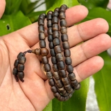 Vòng tay trầm hương 108 hạt banh indo dạng lu đặc biệt CHUẨN TRẦM - Vòng Tay phong thủy Tự Nhiên 100%