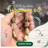 Vòng tay trầm hương banh đỏ kiểu thô - Chuẩn Trầm