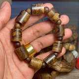 Vòng tay trầm hương công nghệ Indonesia kiểu trúc - Chuẩn Trầm